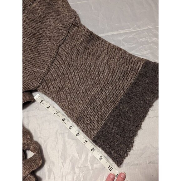 Fenn Wright Manson Women's Size 14 Brown/Beige 3/4 Sleeve Open Front Cardigan - Picture 10 of 11